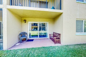 Condo, Multiple Beds, Patio, Garden View (Pelican's Cove C118) | View from room - Condo Across the Street From the Beach With Pool, Tennis, &. Washer/dryer (St. Augustine)
