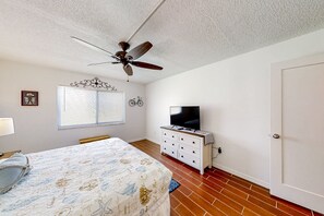 Condo, Multiple Beds, Patio, Garden View (Pelican's Cove C118) | 2 bedrooms, individually decorated, individually furnished, bed sheets - Condo Across the Street From the Beach With Pool, Tennis, &. Washer/dryer (St. Augustine)