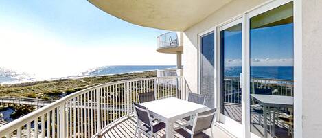 Leilighet, flere senger, terrasse, havutsikt (19 Ocean Place) | Utendørsservering