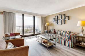 Condo, Multiple Beds, Patio, Ocean View (1135 Beach Walker) | Living area - Amelia Island Plantation Condo With Ocean Views & Pool - Dog-friendly (Fernandina Beach)
