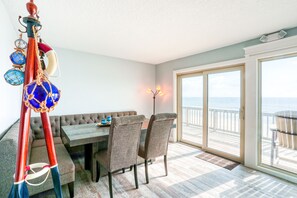 Condo, Multiple Beds, Balcony, Beach View (Tranquil Vista) | 3 bedrooms, individually decorated, individually furnished, bed sheets - Beachfront Getaway With Ocean Views, Washer/dryer & AC - Snowbirds Welcome (St. Augustine)