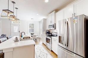 House, Multiple Beds, Kitchen, Ocean View (Liberty Manor) | Private kitchen - Brand new Home With Open Layout, Office, & Great Location - Dog-friendly (Jacksonville)