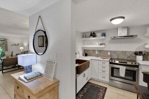 Condo, Multiple Beds, Patio, Ocean View (2104 Beach Wood) | Private kitchen - Dog-friendly Beachwood Home in Omni Plantation With Pool & Beach Access (Fernandina Beach)