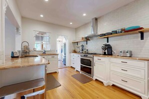 House, Multiple Beds, Patio, Garden View (Villa Vista Estate) | Private kitchen - Charming Spanish-style Home in Davis Shores Walk to Downtown, Beach & Local Fun! (St. Augustine)