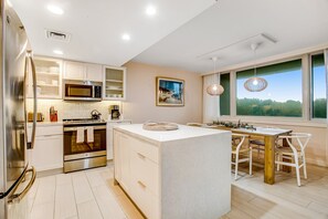 Condo, Multiple Beds, Balcony, Pool View (1109 Beach Walker) | Private kitchen - Beach Condo With Balcony, W/d, AC, Outdoor Pool & Fast Wifi (Fernandina Beach)