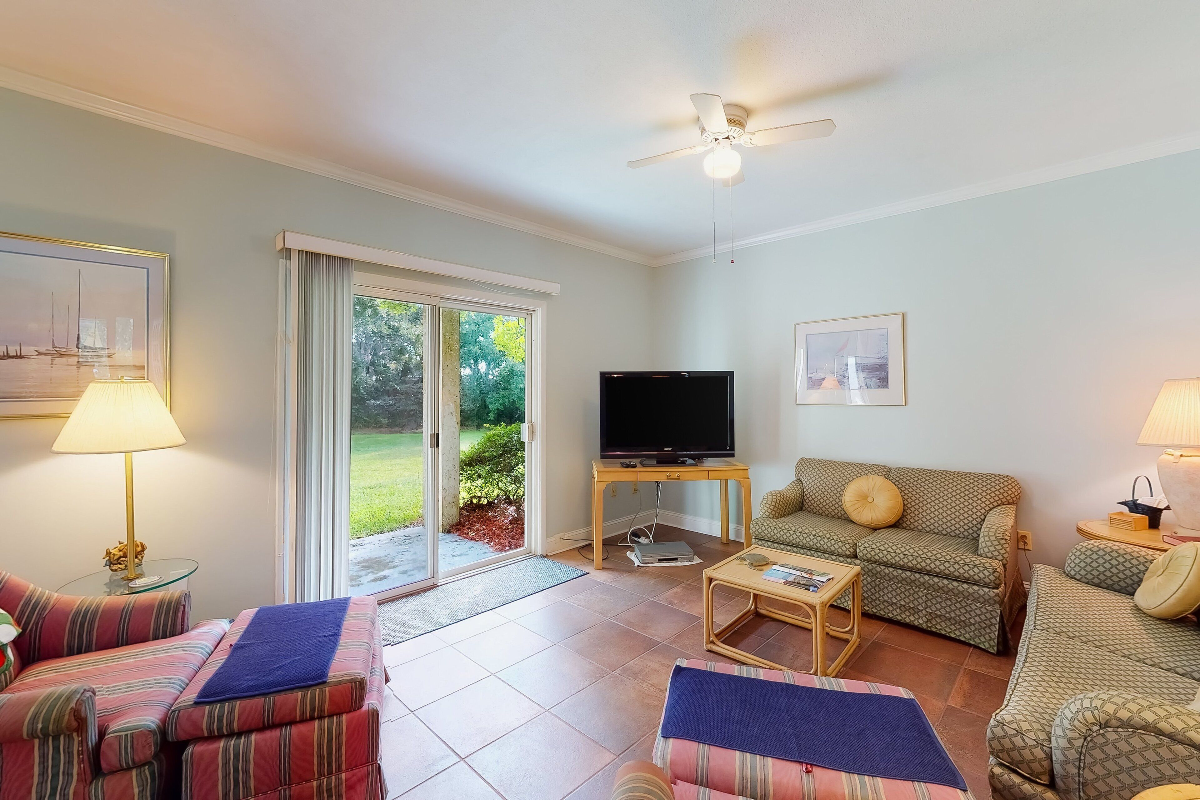 Condo, Multiple Beds, Patio, Garden View (The Getaway 205) | Living area