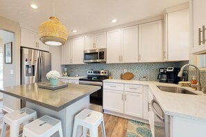 House, Multiple Beds, Patio, Garden View (Three Little Birds Paradise) | Private kitchen - Dog-friendly Family-focused Peaceful & Private Retreat (St. Augustine)