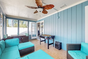House, Multiple Beds, Patio, Garden View (Bradmore Casita B) | Game room - Centrally Located Dog-friendly Home With Beach Gear & Patio - Snowbird-friendly (Palm Coast)