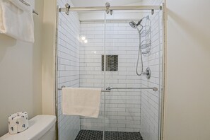 House, Multiple Beds, Pool Access, Pool View (Anastasia Lodge Cabana) | Bathroom - Bright 1940s Beach Cottage With Cabana Plus Private Pool (St. Augustine)