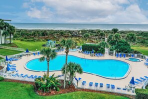 Indoor pool - Beautiful Home Near the Beach With Views of the Atlantic off the Private Balcony (St. Augustine)