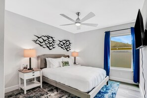 House, Multiple Beds, Pool Access, Pool View (SeaBreeze Villa A) - All-new Duplex With Screened Pool, Furnished Lanai, Grill, AC, & Washer/dryer (Palm Coast)