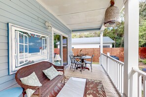 House, Multiple Beds, Patio, Garden View (The Sandbox) | View from room - Charming Home Steps From the Beach With Enclosed Yard and Grill - Dog-friendly (St. Augustine)