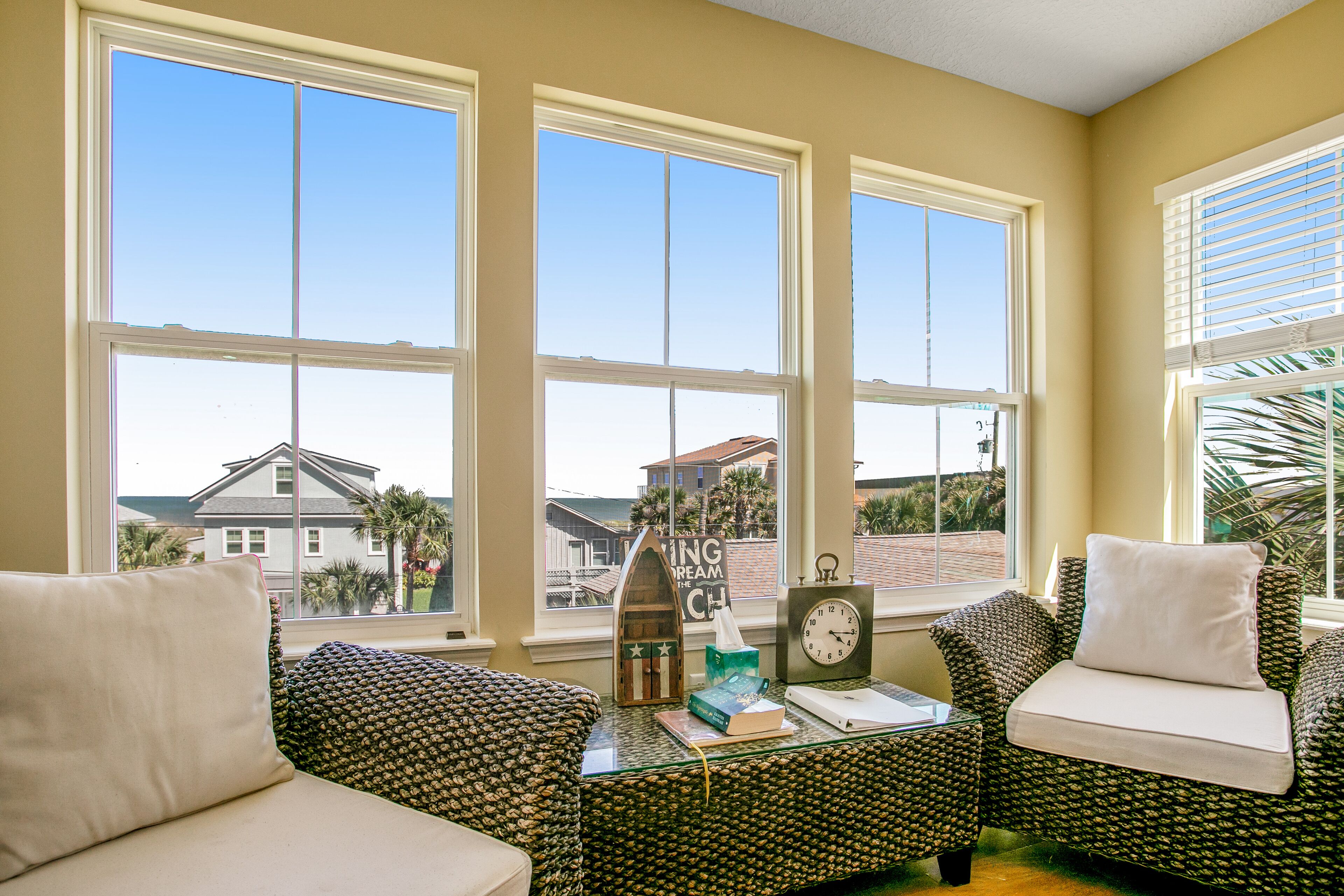 House, Multiple Beds, Patio, Partial Ocean View (Sea Oats Retreat) | Living area