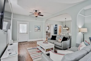House, Multiple Beds, Pool Access, Pool View (Victorian Haven) | Living area - Classic Victorian Home Near Downtown With a Private Pool, Wifi, & Washer/dryer (St. Augustine)