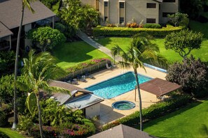 Piscine extérieure, piscine chauffée