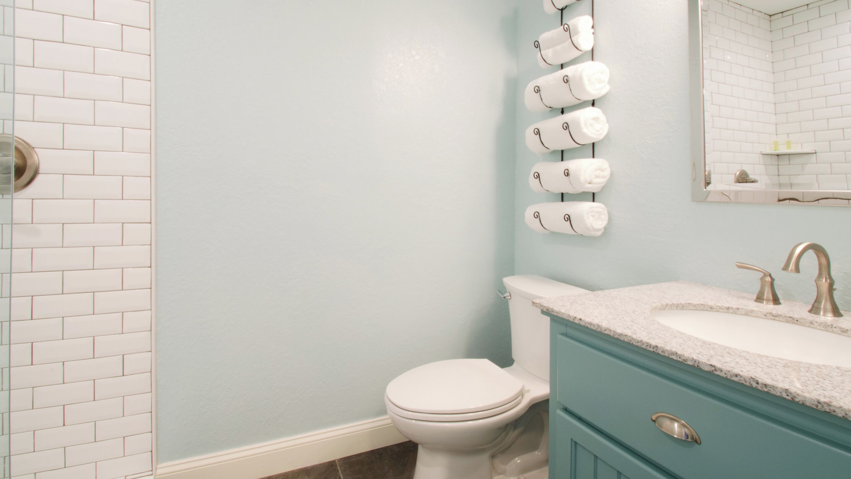 Free toiletries, towels, soap, shampoo