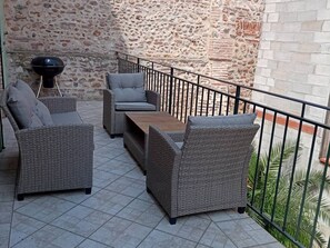 Terrace/patio - Village house with air conditioning, terrace, 6-8 pers, Canet-en-Roussillon (Canet-en-Roussillon)
