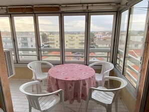Dining - 3-room apartment with air conditioning and parking in central Canet-Plage (Canet-Plage)
