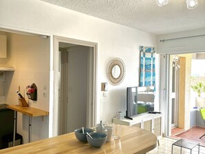 Dining - Apartment 150m from the beach with air conditioning and private parking (Le Barcarès)