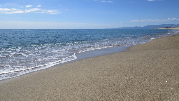 A beach with a clear sky and calm sea. - Charming T2 with mezzanine and parking in Le Barcarès (Le Barcarès)