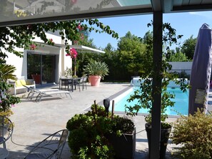 Pool - Contemporary Villa with Private Pool and Air Conditioning 15min to Beaches (Perpignan)