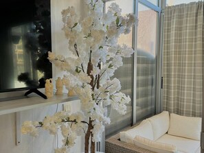 TV - Pleasant ground-floor T2 with terrace, parking, A/C, pets allowed (Le Barcarès)
