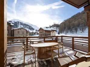 Outdoor dining - Val d'Isère - 8 ppl, 5 rooms, 104 sqm (Val-d'Isère)