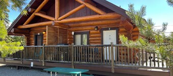 Cozy cabin and a beautiful waterfront view from your deck. The perfect getaway!