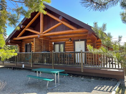 Cozy cabin and a beautiful waterfront view from your deck. The perfect getaway!
