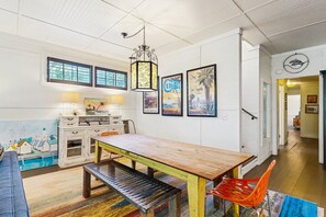 House, Multiple Beds, Pool Access, Pool View (Secret Garden Oasis) | 4 bedrooms, individually decorated, individually furnished, bed sheets - Dog-friendly Cottage by the Beach With Private Pool, Pool Spa, & Free Wifi (St. Simons Island)
