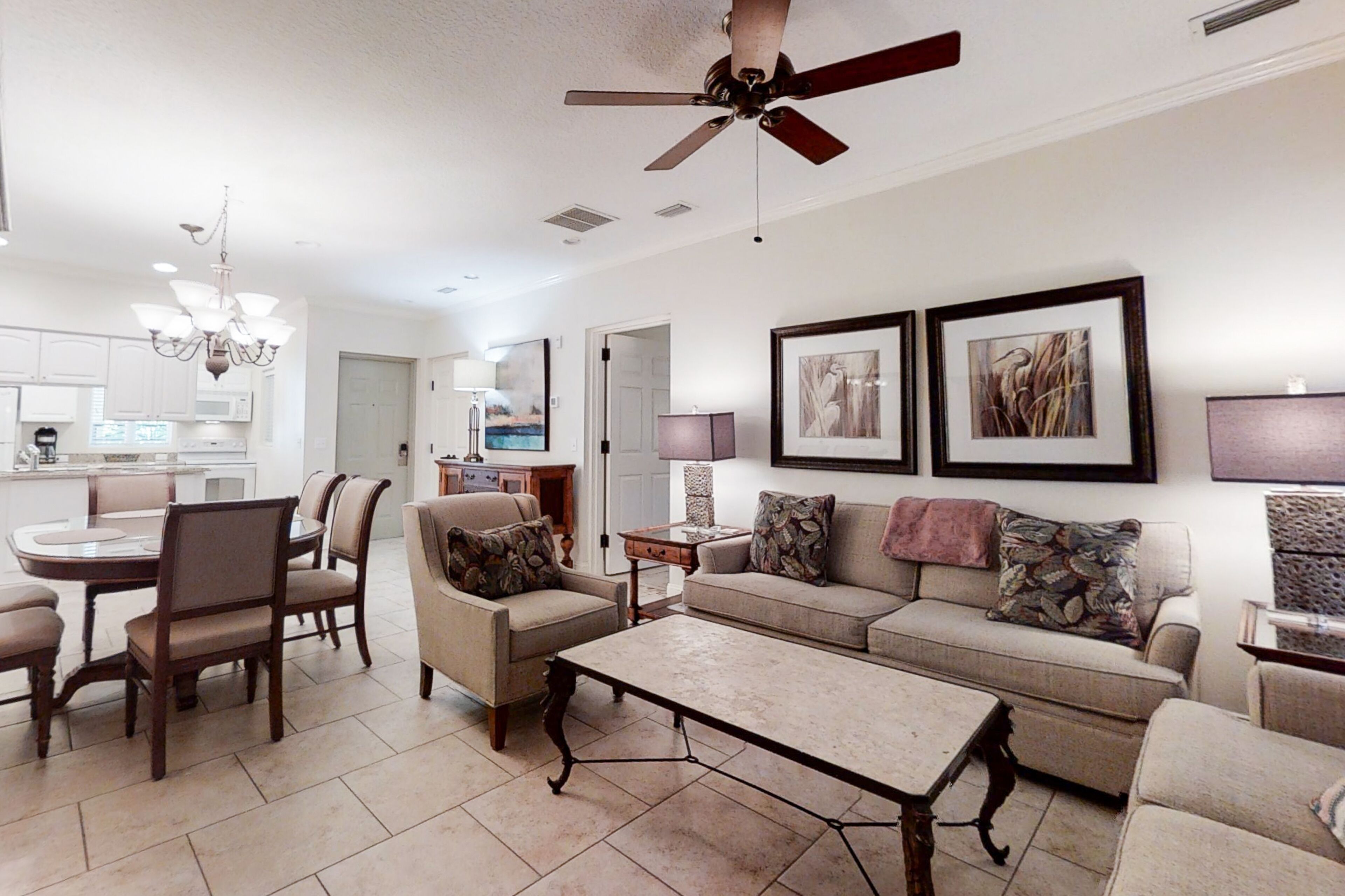 Condo, 1 King Bed with Sofa bed, Balcony, Pool View (2510 Tennis Villas King Suite) | Living area