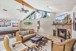 House, Multiple Beds, Patio, Garden View (Casa Hybiscus Old St Augustine) | Living area - Dog-friendly Home With High-speed Wifi, Washer/dryer, Central AC, & Adult Bikes (St. Augustine)