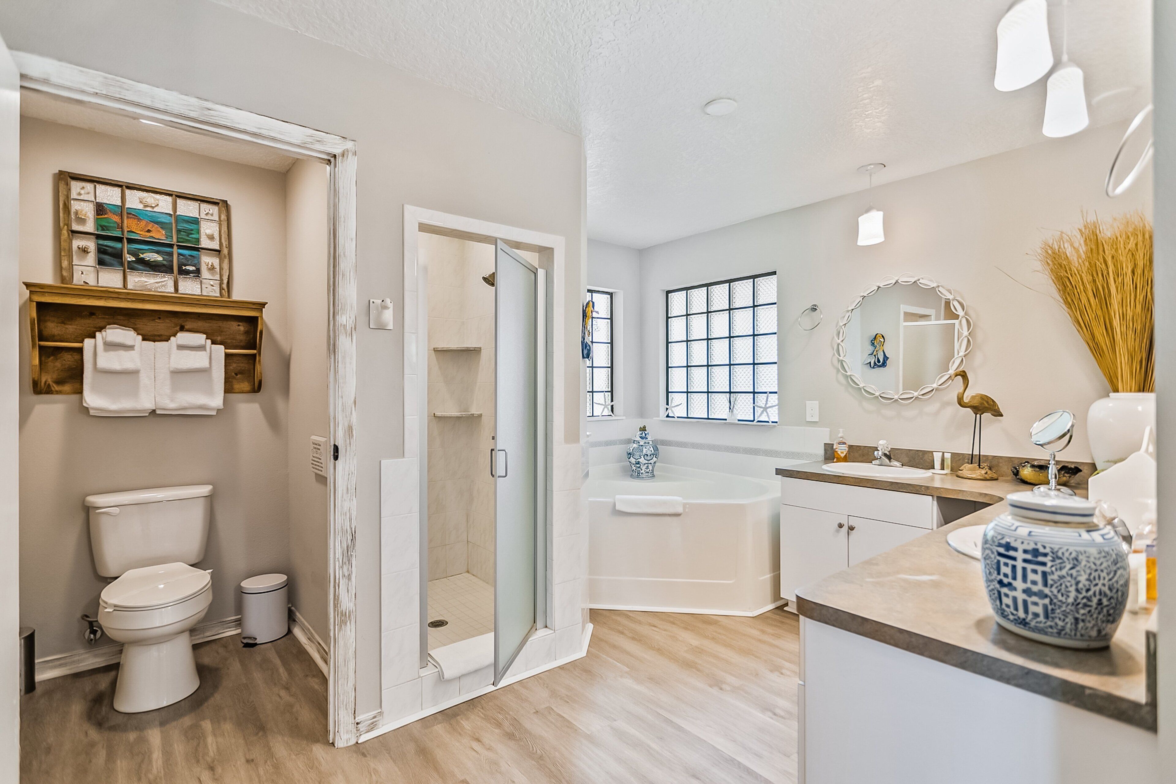 House, Multiple Beds, Patio, Garden View (Casa Hybiscus Old St Augustine) | Bathroom | Towels