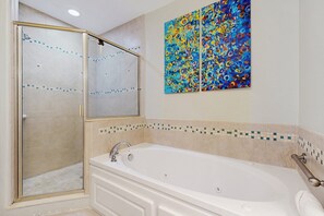 Condo, Multiple Beds, Patio, Pool View (Ocean Reef 103) | Bathroom - Dog-friendly Vacation Home Close to the Beach With Pool & Screened Porch (St. Augustine)