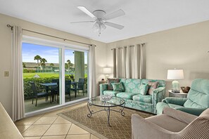 Condo, Multiple Beds, Pool Access, Pool View (Colony Reef Club II 17A) | Living area - Garden-level Condo With Patio, 2 Pools, Gym, Tennis & Sauna - Steps to the Beach (St. Augustine)