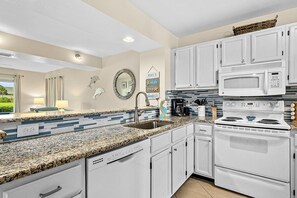 Condo, Multiple Beds, Pool Access, Pool View (Colony Reef Club II 17A) | Private kitchen - Garden-level Condo With Patio, 2 Pools, Gym, Tennis & Sauna - Steps to the Beach (St. Augustine)