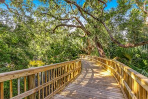 Exterior detail - Lagoon Villa Home W/private Patio, Serene Views, Great Location, & A/C - Dog OK (Fernandina Beach)