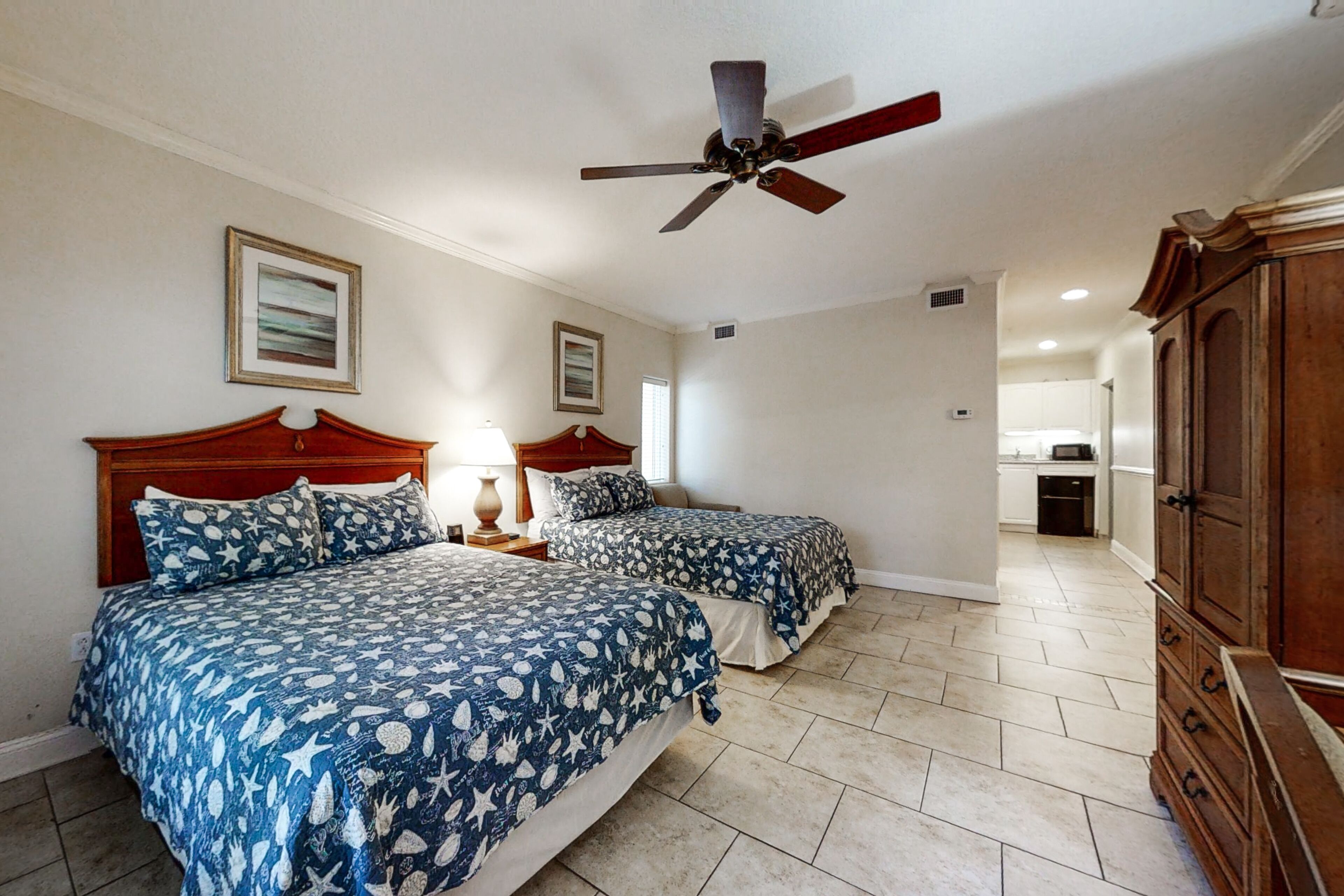 Condo, 2 Queen Beds, Pool Access, Pool View (2509 Tennis Villas Efficiency) | 1 bedroom, individually decorated, individually furnished