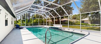 Home Near the Beach With Private Pool, Inviting Patio, Streaming & AC