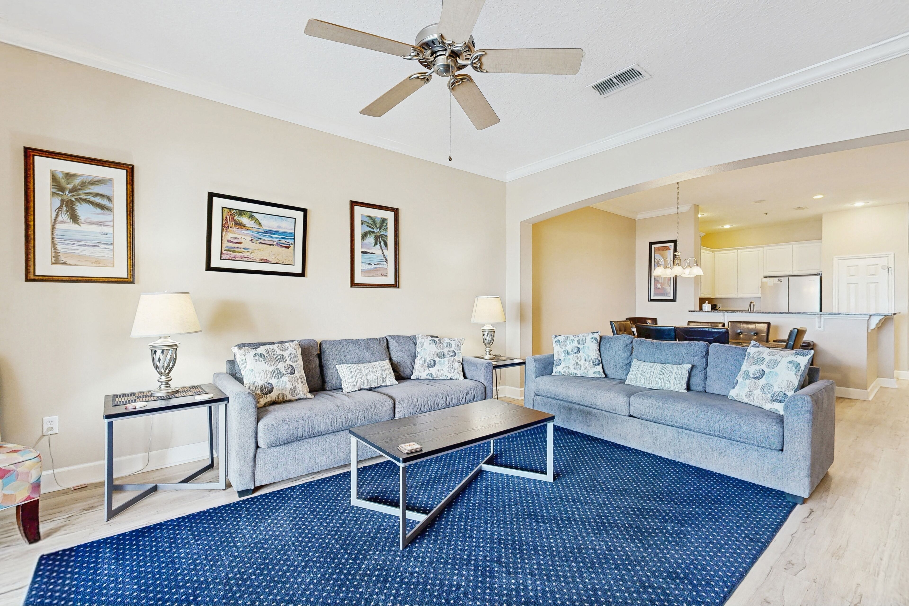 Condo, Multiple Beds, Hot Tub, Pool View (1000 Cinnamon Beach 954) | Living area
