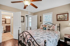 Cottage, Multiple Beds, Patio (Pine Trail Place) | 2 bedrooms, individually decorated, individually furnished, bed sheets - Inviting Waterfront Cottage With Balcony, Firepit, Marsh Views, & Washer/dryer (Fernandina Beach)