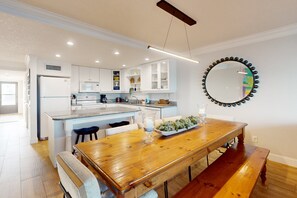 Condo, Multiple Beds, Patio, Beach View (The Golden Sand Dollar) | Private kitchen - First Floor Oceanfront Condo With Beach Access and Tennis Courts (St. Augustine)