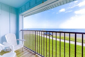Townhome, Multiple Beds, Patio, Beach View (Sea Watch Villa 1790) | View from room - Fabulous Oceanfront Find in Flagler Beach W/shared Pool, Wifi, Central AC, W/D (Flagler Beach)