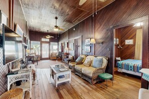 House, Multiple Beds, Kitchen, Ocean View (Historic Lodge at Summerhaven) | 5 bedrooms, individually decorated, individually furnished, bed sheets - Fabulous Oceanfront Home With Ocean View, Wifi, Washer/dryer, & Central AC (St. Augustine)