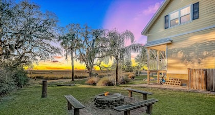 Inviting Waterfront Cottage w Separate Garage Apartment and Stunning Marsh View