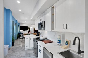 House, Multiple Beds, Patio, Ocean View (The Marvelous 24) | Private kitchen - Immaculate, Modern Stay Steps to Beach With Amazing Ocean Views (Flagler Beach)