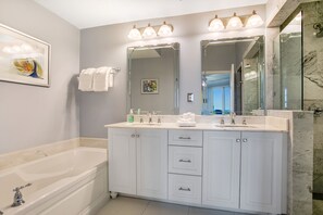 Condo, Multiple Beds, Patio, Ocean View (2 Ocean Place) | Bathroom - Luxe, Updated, Oceanfront Condo With Ground-floor Patio, Wifi & Shared Pool (Fernandina Beach)