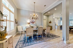 House, Multiple Beds, Patio, Golf View (Waving Sea Palms) | 3 bedrooms, individually decorated, individually furnished, bed sheets - Golf Course-view Home Near Beaches With Deck, Porch, Grill, Streaming, W/d, & AC (St. Simons Island)