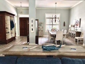 House, Multiple Beds, Patio, Golf View (Waving Sea Palms) | Living area - Golf Course-view Home Near Beaches With Deck, Porch, Grill, Streaming, W/d, & AC (St. Simons Island)