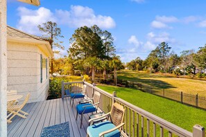 House, Multiple Beds, Patio, Golf View (Waving Sea Palms) | View from room - Golf Course-view Home Near Beaches With Deck, Porch, Grill, Streaming, W/d, & AC (St. Simons Island)